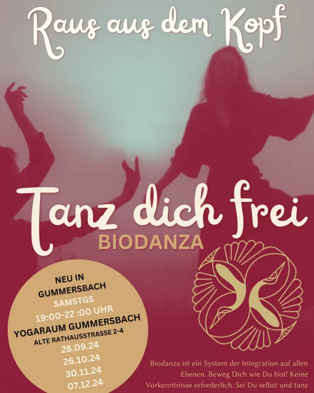 Am Samstag geht es los in Gummersbach!  #gummersbach #oberberg #tanzen #biodanza #lebendig #spaß #freude